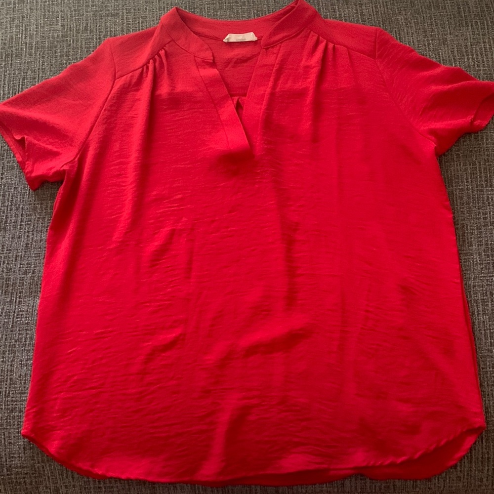 Red Causal shirt, great with jeans or pants